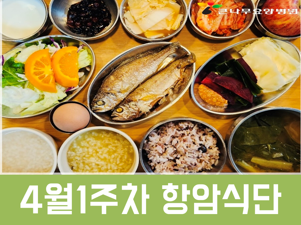 2025년 4월1주차 항암식단