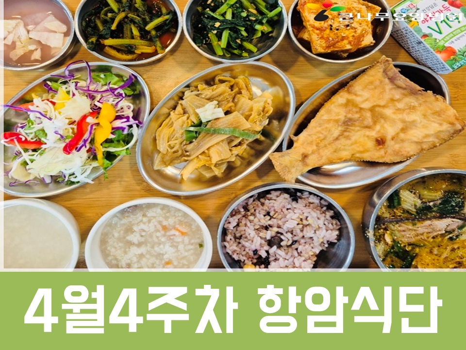 2025년 4월4주차 항암식단