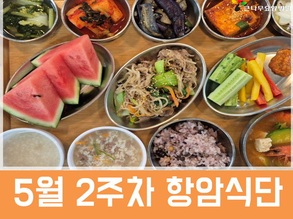 2026년 5월 2주차 항암식단