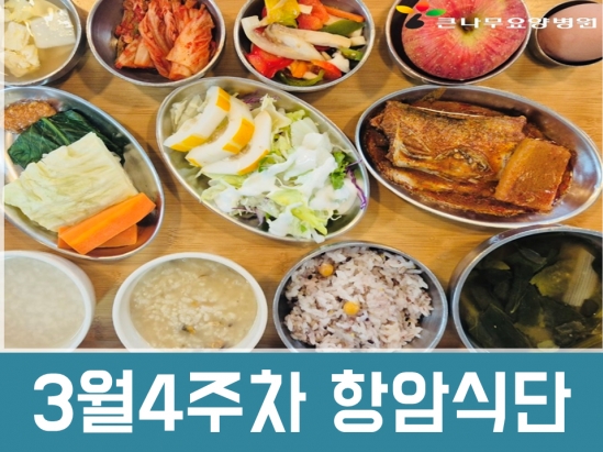 2025년 3월4주차 항암식단