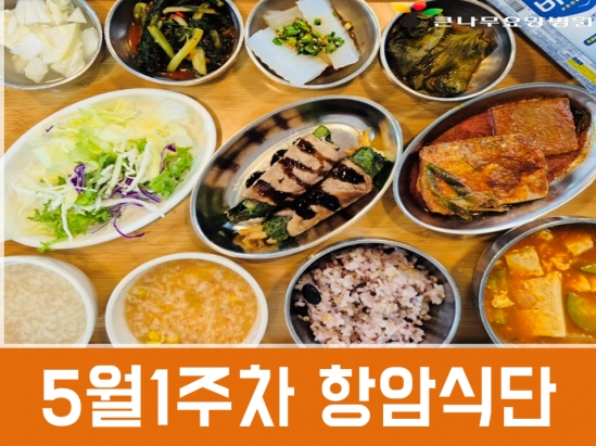2025년 5월1주차 항암식단