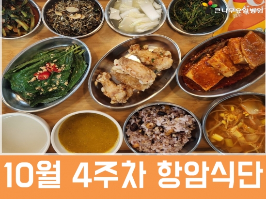 2025년 10월 4주차 항암식단