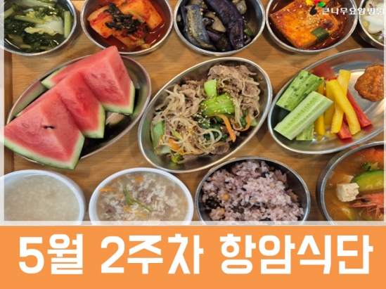 2026년 5월 2주차 항암식단