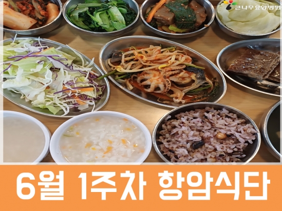 2026년 6월 1주차 항암식단