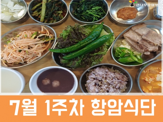 2026년 7월 1주차 항암식단